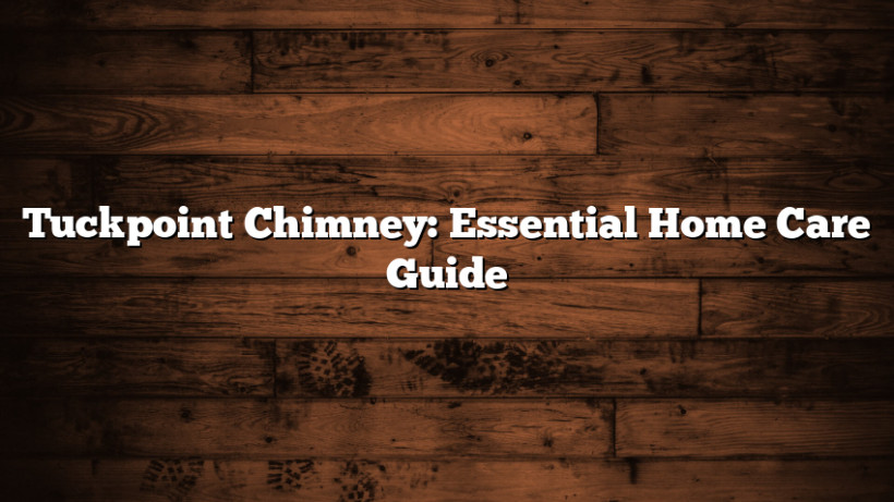 Tuckpoint Chimney: Essential Home Care Guide