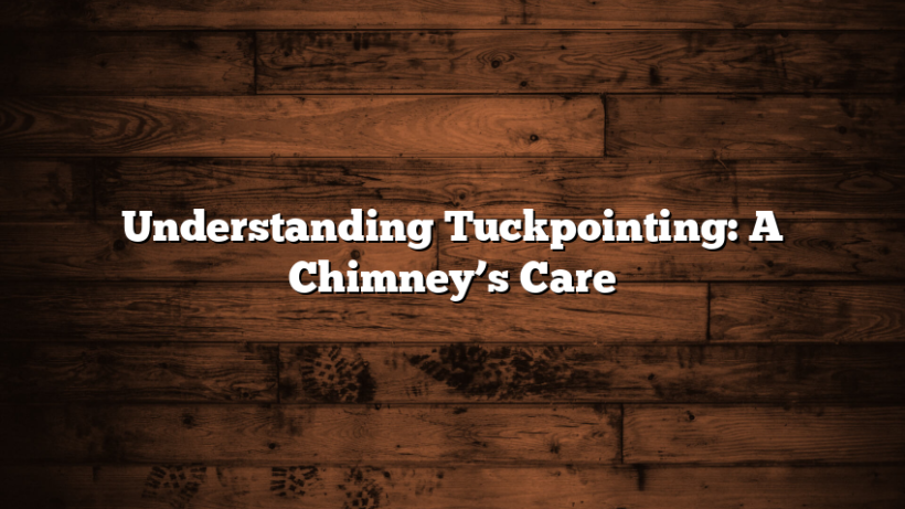 Understanding Tuckpointing: A Chimney’s Care