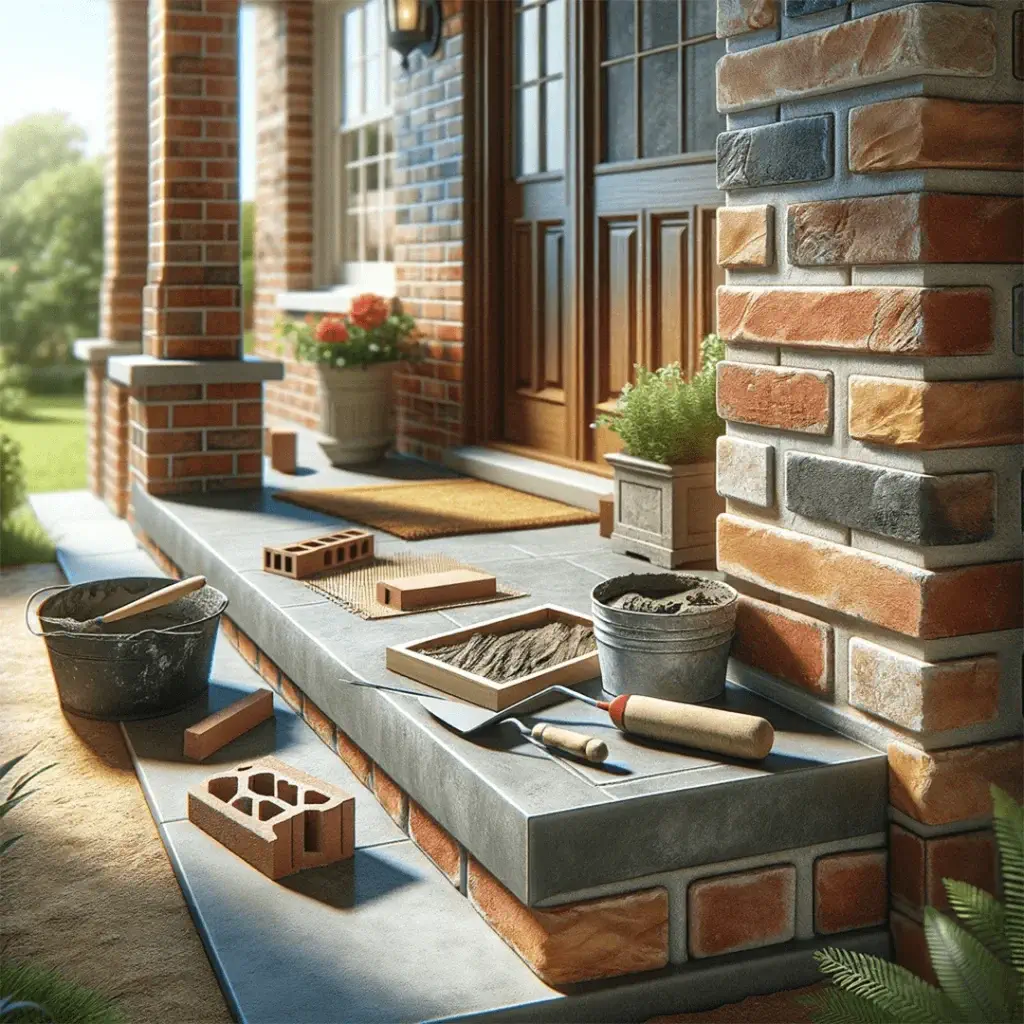 brick porch repair