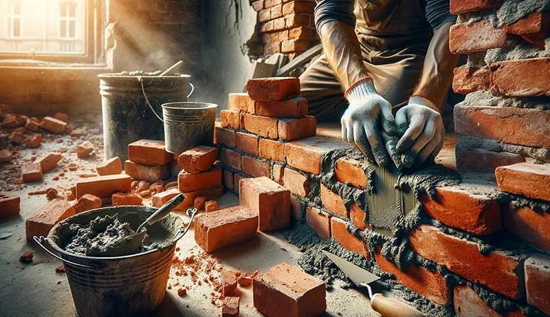 How to Repair Crumbling Red Bricks