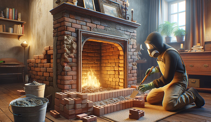 How to Repair Fireplace Brick