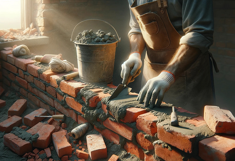 Repair Crumbling Red Bricks
